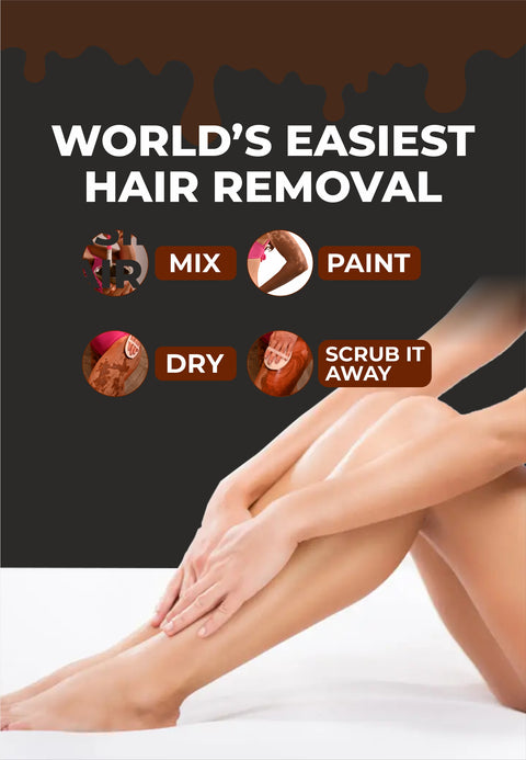 Chocolate Hair Removal Powder - 10 Min Full Body Wax - 100g