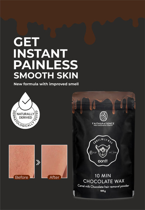 Chocolate Hair Removal Powder - 10 Min Full Body Wax - 100g