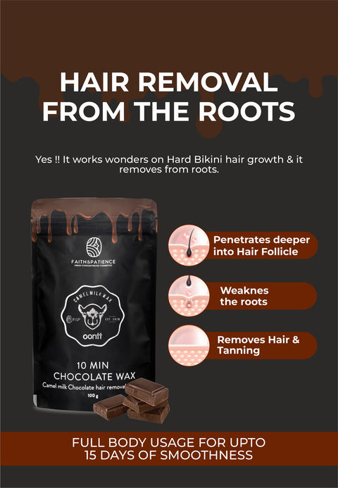 Chocolate Hair Removal Powder - 10 Min Full Body Wax - 100g