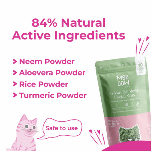 4-in-1 Aloevera & Neem Facial Hair Removal Powder Mask