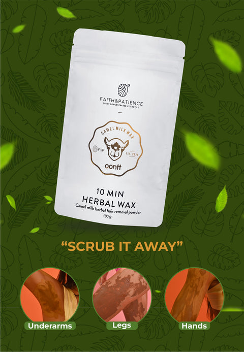 Herbal Bikini Wax Hair Removal Powder - 10 Min Wax