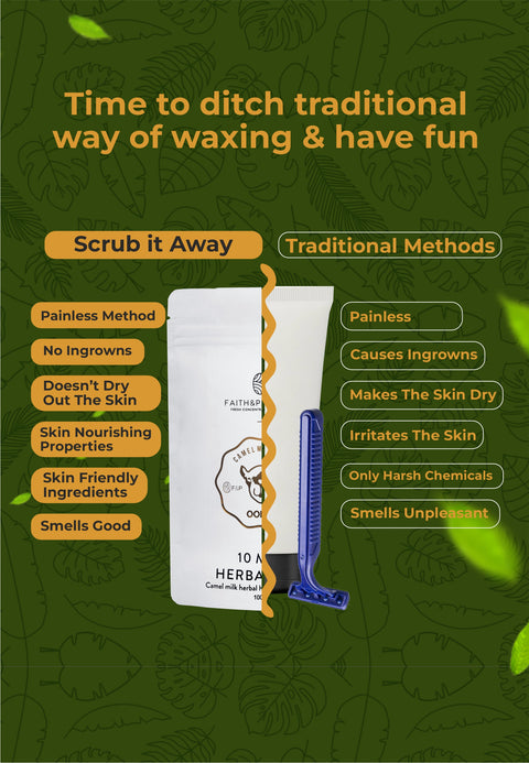 Herbal Bikini Wax Hair Removal Powder - 10 Min Wax