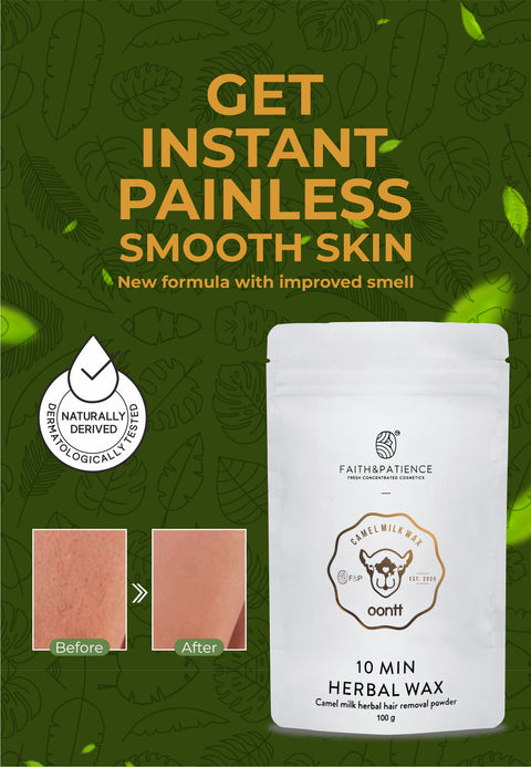Herbal Bikini Wax Hair Removal Powder - 10 Min Wax