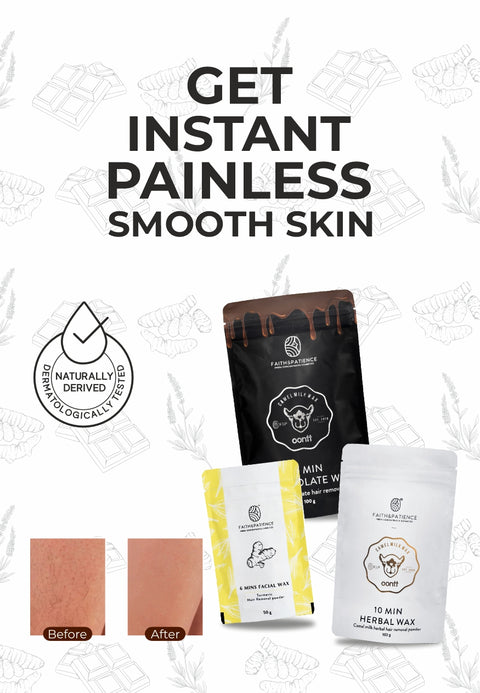 Bikini + Body + Facial Hair Removal Powder (Pack of Three)
