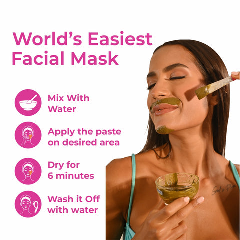 4-in-1 Aloevera & Neem Facial Hair Removal Powder Mask