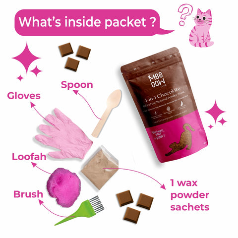 4-in-1 Chocolate Bikini Hair Removal Powder Mask