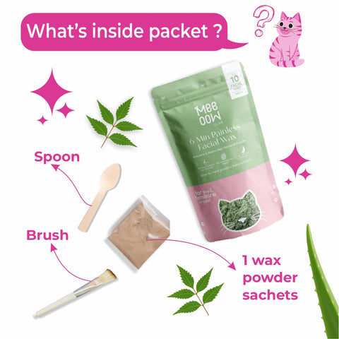 4-in-1 Aloevera & Neem Facial Hair Removal Powder Mask