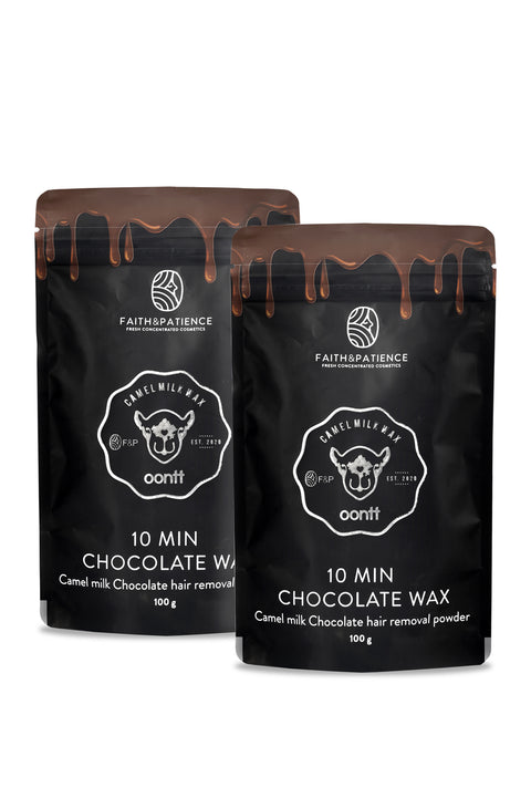 Chocolate Hair Removal Powder - 10 Min Full Body Wax combo of 2