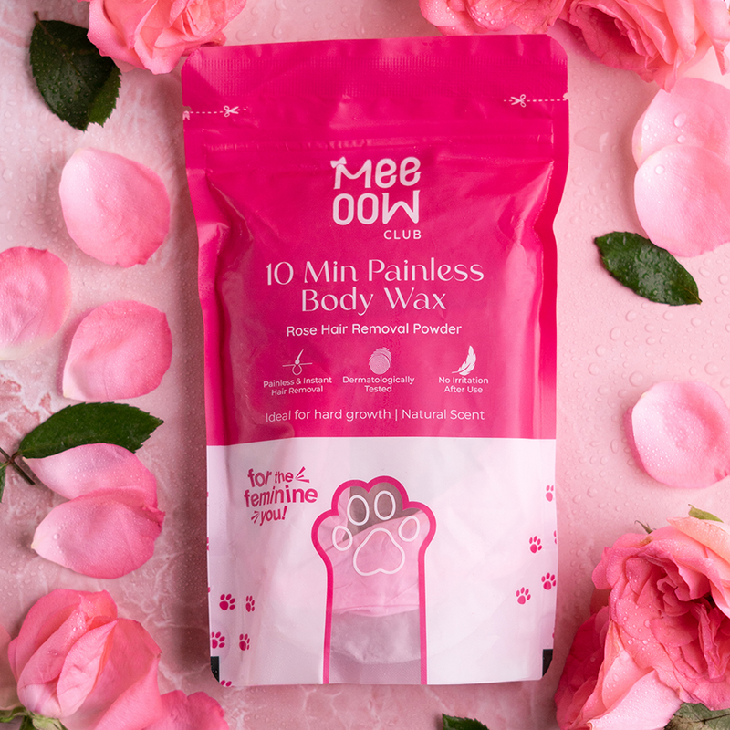 4-in-1 Rose Body Hair Removal Wax Powder Mask ₹350 fullbody