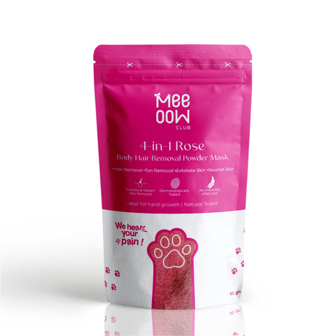 4-in-1 Rose Body Hair Removal Powder Mask