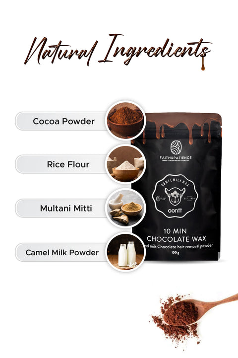 Chocolate Hair Removal Powder - 10 Min Full Body Wax combo of 2