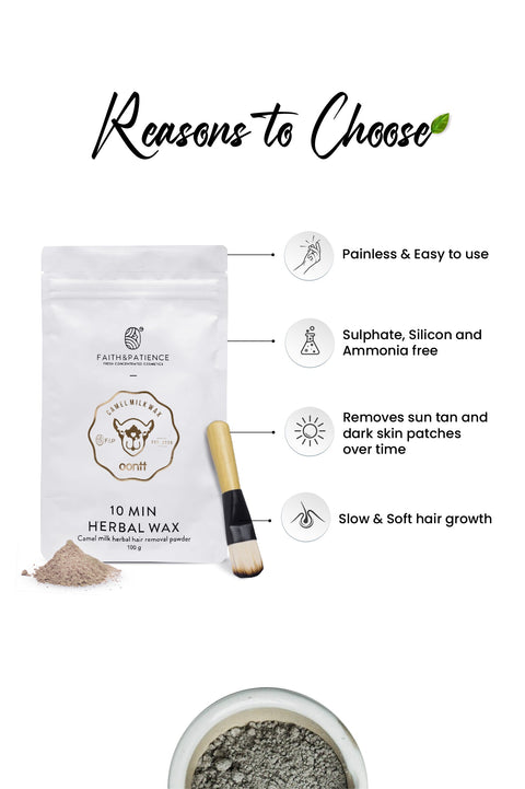 Camel Milk Hair Removal - 10 Min Herbal Wax combo of 2