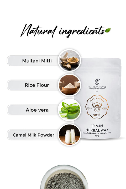 Camel Milk Hair Removal - 10 Min Herbal Wax combo of 2