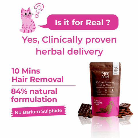 4-in-1 Chocolate Bikini Hair Removal Powder Mask