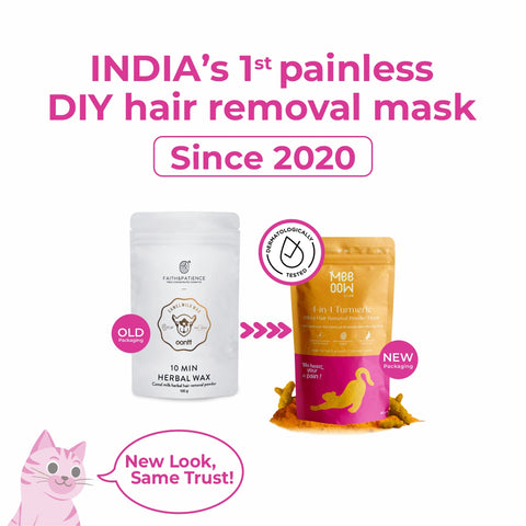 4-in-1 Turmeric Bikini Hair Removal Powder Mask