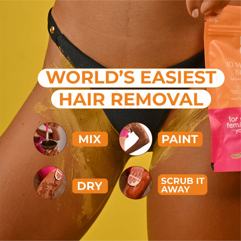 Turmeric Bikini Hair Removal Powder Wax