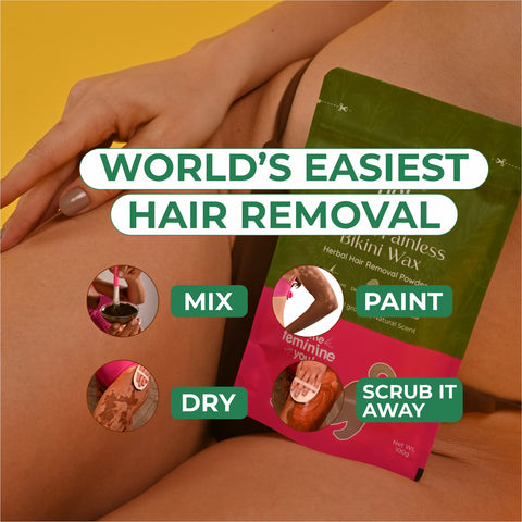 Herbal Bikini Hair Removal Powder Wax