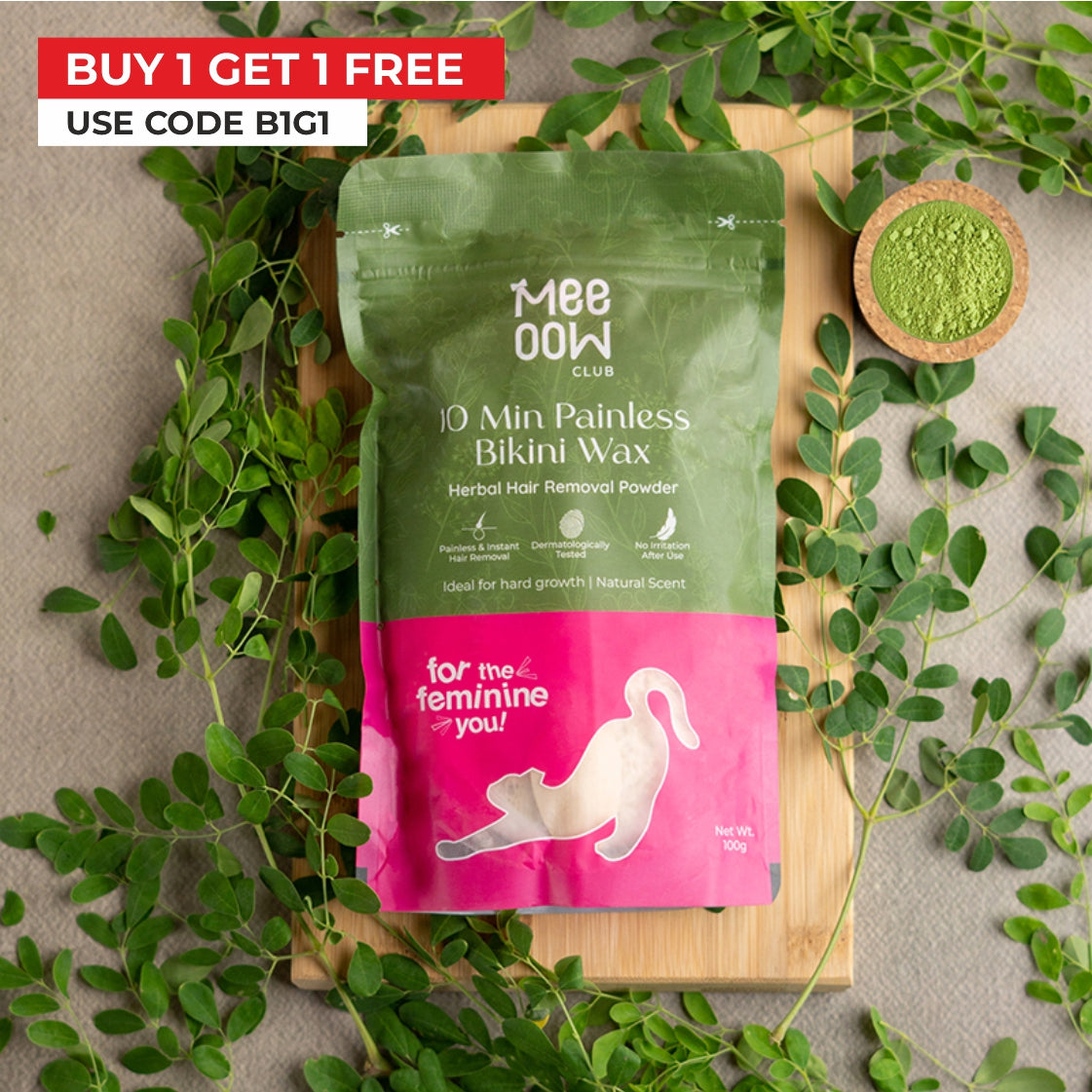 4-in-1 Herbal Bikini Hair Removal Powder Mask