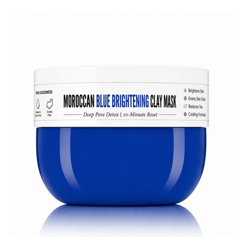 MEEOOW Moroccan Blue Brightening Clay Mask (80g)