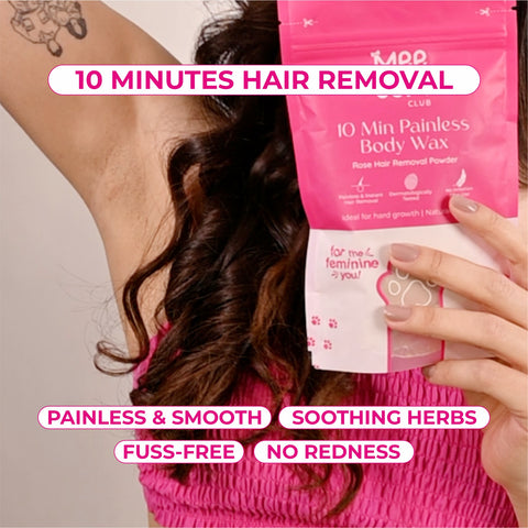 Rose Body Hair Removal Powder Wax