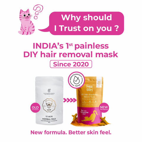 4-in-1 Turmeric Bikini Hair Removal Powder Mask