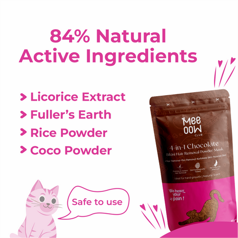 4-in-1 Chocolate Bikini Hair Removal Powder Mask