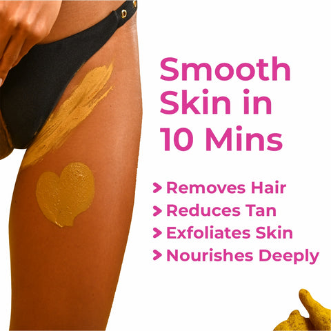 4-in-1 Turmeric Bikini Hair Removal Powder Mask
