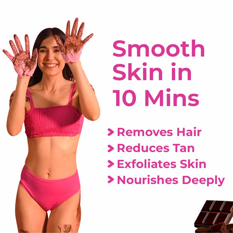 4-in-1 Chocolate Bikini Hair Removal Powder Mask