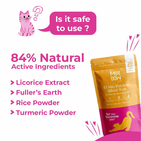 4-in-1 Turmeric Bikini Hair Removal Powder Mask