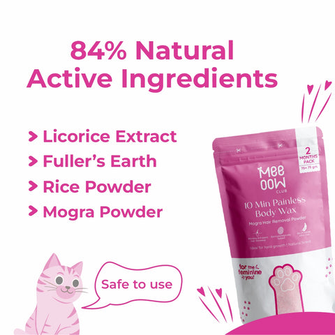 4-in-1 Mogra Body Hair Removal Powder Mask