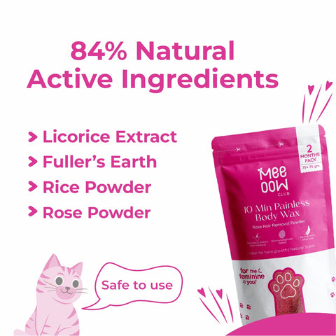 4-in-1 Rose Body Hair Removal Powder Mask