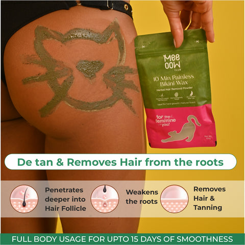 Herbal Bikini Hair Removal Powder Wax