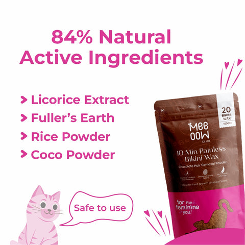 4-in-1 Chocolate Bikini Hair Removal Powder Mask