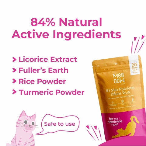 4-in-1 Turmeric Bikini Hair Removal Powder Mask