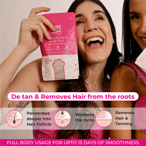 Rose Body Hair Removal Powder Wax