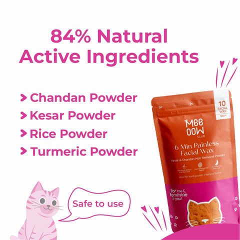 4-in-1 Kesar & Chandan Facial Hair Removal Powder Mask