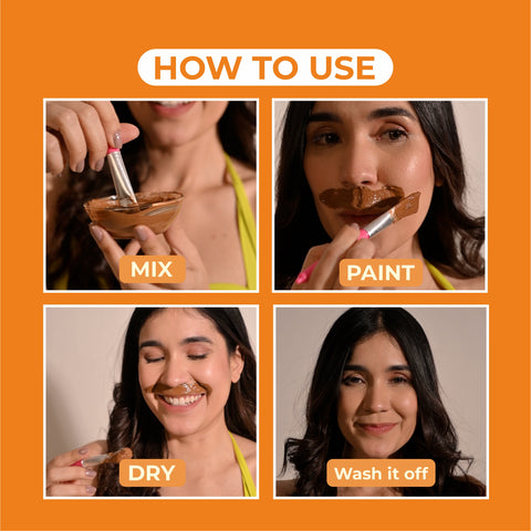 Kesar & Chandan Facial Hair Removal Powder Wax