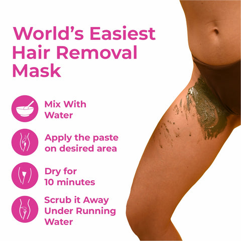 4-in-1 Herbal Bikini Hair Removal Powder Mask