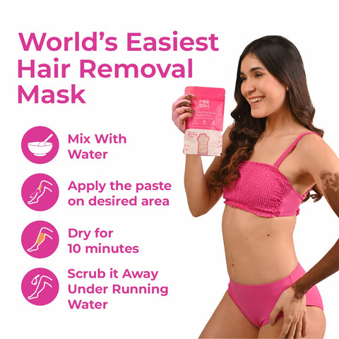 4-in-1 Rose Body Hair Removal Powder Mask