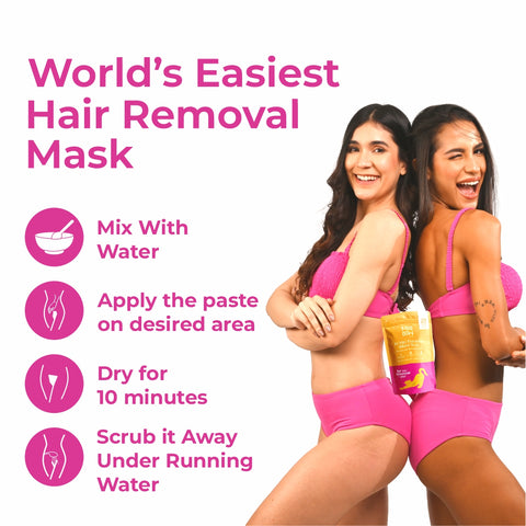 4-in-1 Turmeric Bikini Hair Removal Powder Mask