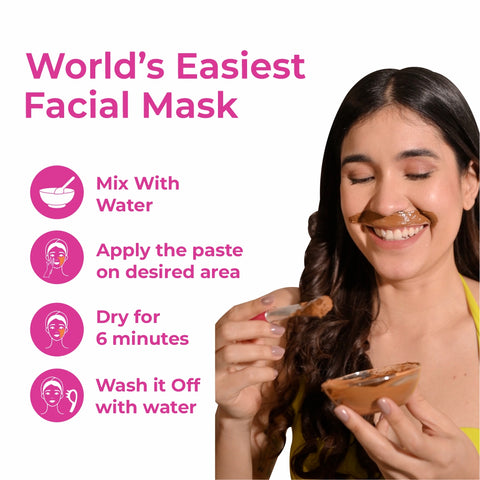 4-in-1 Kesar & Chandan Facial Hair Removal Powder Mask