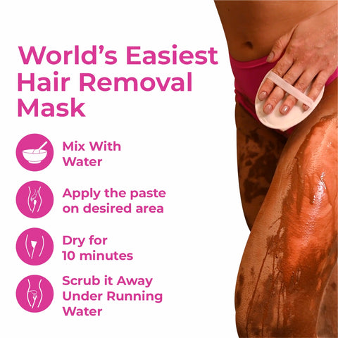 4-in-1 Chocolate Bikini Hair Removal Powder Mask