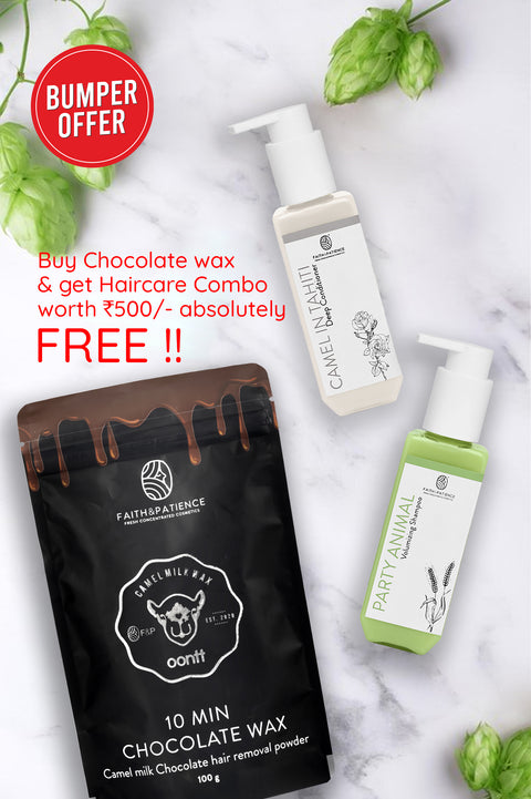 Try Chocolate Wax & Get Voluminising Shampoo Conditioner Absolutely Free