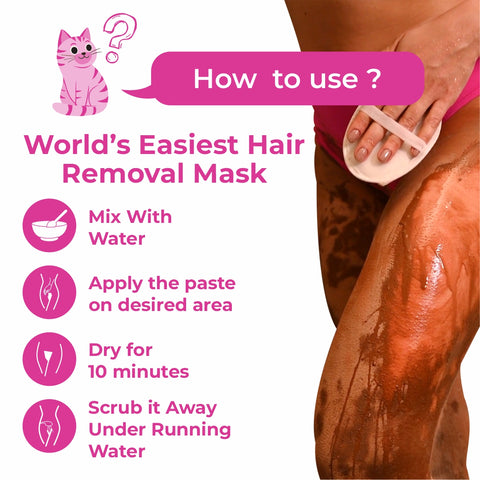 4-in-1 Chocolate Bikini Hair Removal Powder Mask