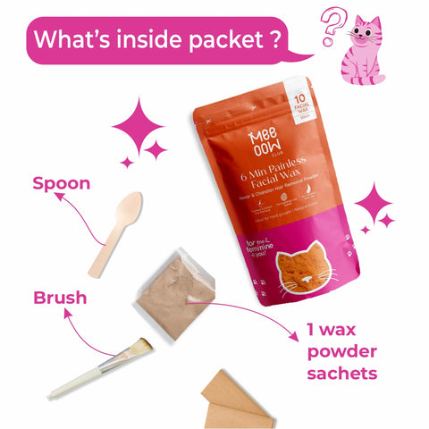 4-in-1 Kesar & Chandan Facial Hair Removal Powder Mask