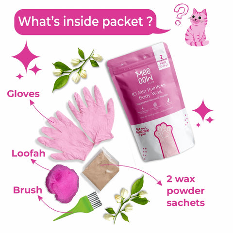 4-in-1 Mogra Body Hair Removal Powder Mask