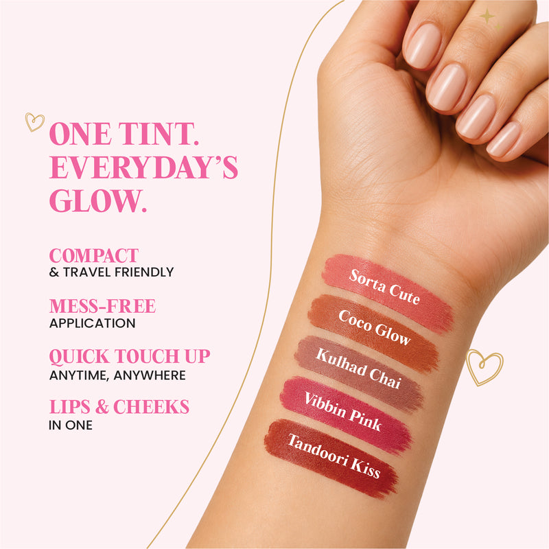 Pout & Blush Blurring Wand -  Combo of 3 - Main Character Mood Kit