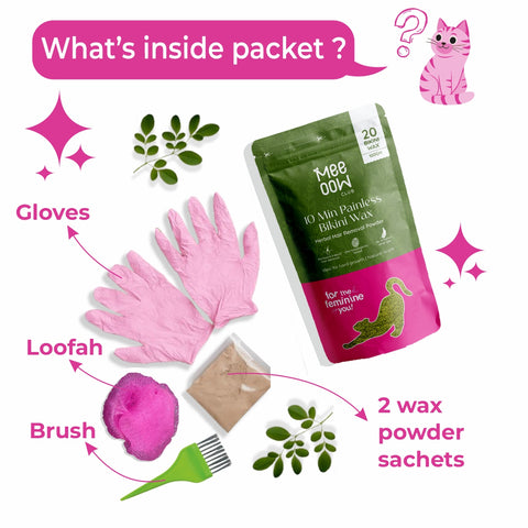 4-in-1 Herbal Bikini Hair Removal Powder Mask