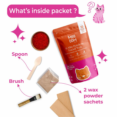 4-in-1 Kesar & Chandan Facial Hair Removal Powder Mask
