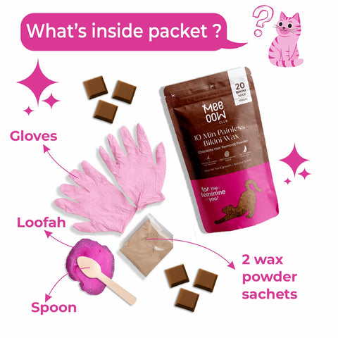 4-in-1 Chocolate Bikini Hair Removal Powder Mask